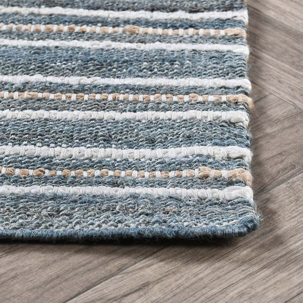 Del Mar - 2.6' x 8' Rug - Aqua Blue / Multi