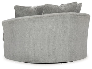 Casselbury - Oversized Swivel Accent Chair - Cement