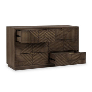 Santa - 6-Drawer Dresser - Toasted Brown