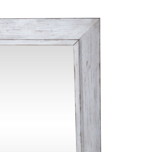 River Place - Mirror - Riverstone White & Tobacco