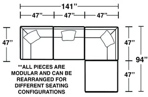 Posh - Modular Sectional And Ottoman