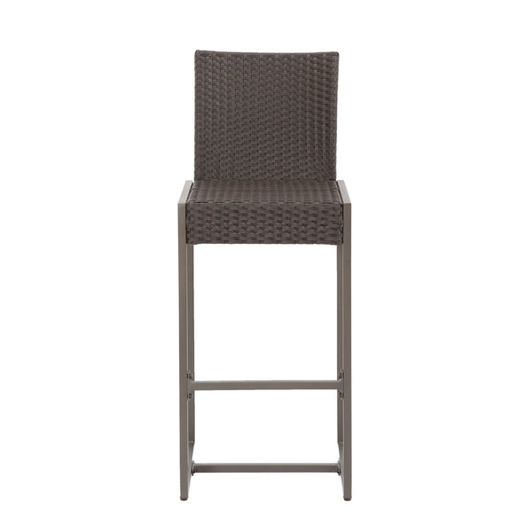 Outdoor Barstool With Hand Crafted Details (Set of 2)