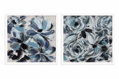 Bloom Blend Framed Print (Set of 2) - Blue