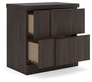 Shaehartin - Two Drawer Night Stand - Dark Brown