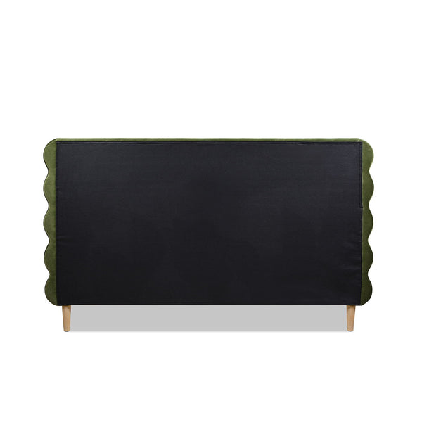 Stockholm - Modern Wavy Headboard Platform Bed