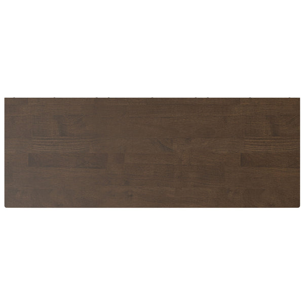 Harper - Low 6 Cube Storage With Drawers - Walnut Brown