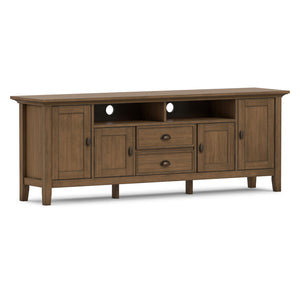 Redmond - TV Media Stand - Rustic Natural Aged Brown