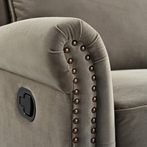 360 Degrees Swivel Recliner Manual Rocking Recliner Home With Adjustable Backrest