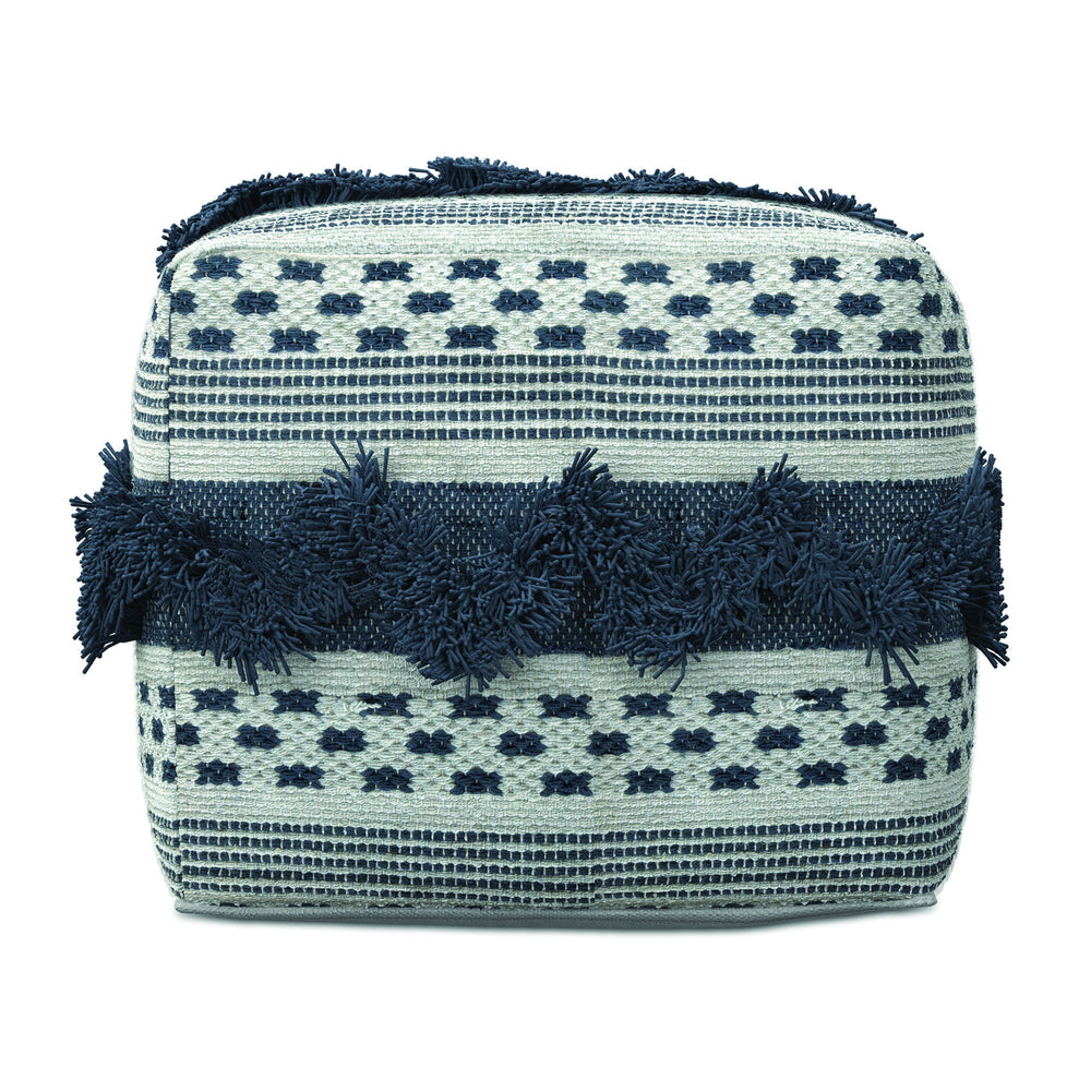 Bowden - Square Pouf Ottoman - Gray
