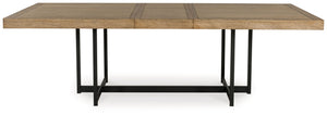 Tomtyn - Rectangular Dining Room Extension Table - Light Brown
