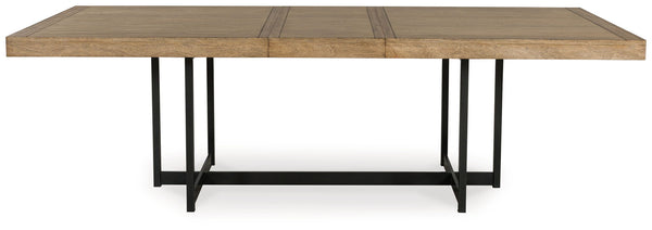 Tomtyn - Rectangular Dining Room Extension Table - Light Brown