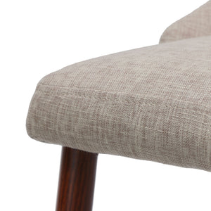 Mid Century Modern Fabric Armless Dining Chair