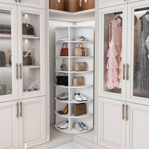 Rotating Shoe Rack Tower