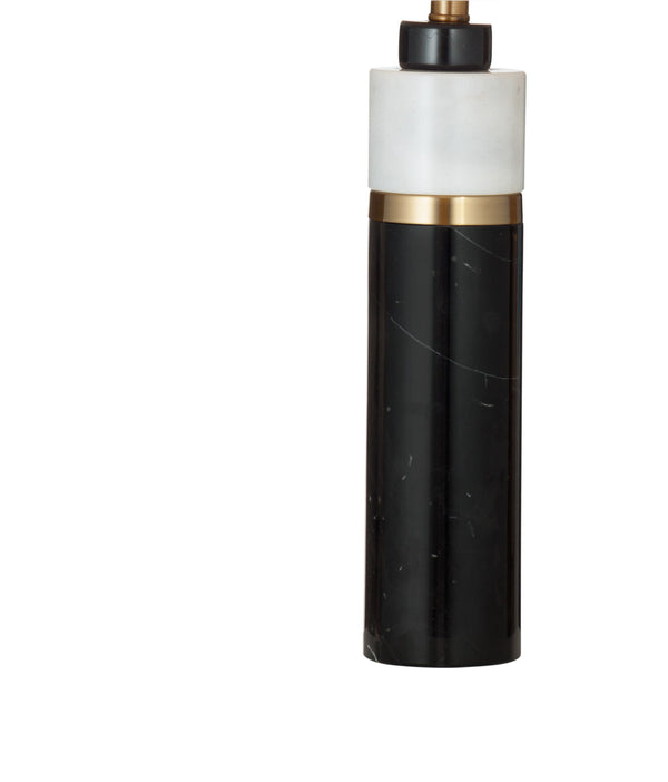 Gregory - Table Lamp - Black / White / Brass