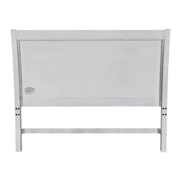 Backroads - King Sleigh Headboard - Weathered White