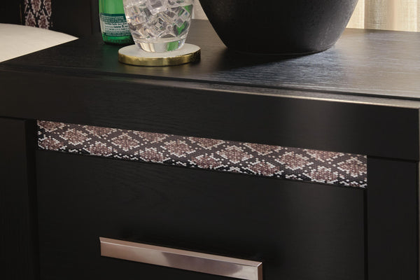 Shoralli - Two Drawer Night Stand - Black