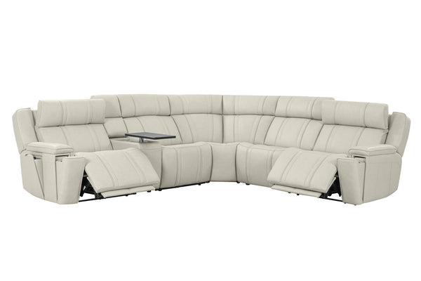 Sausalito - 6 Piece Modular Zero Gravity Power Reclining Sectional With Power Adjustable Headrests