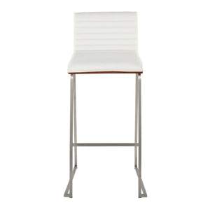 Mason Mara - Contemporary Fixed Height Barstool (Set of 2)