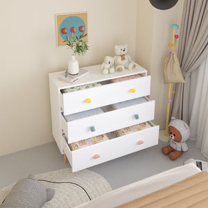 3 Drawer Dresser, Storage Cabinet With Anti Tip Safety
