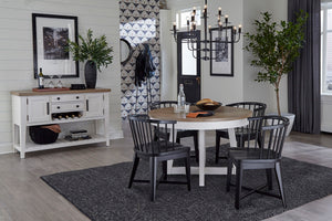 Americana Modern Dining - Dining Barrel Chair (Set of 2) - Black