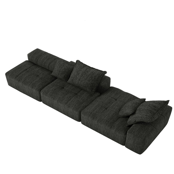 Modern Oversized Diy Combination, Modular Sectional Sofa With Pillows
