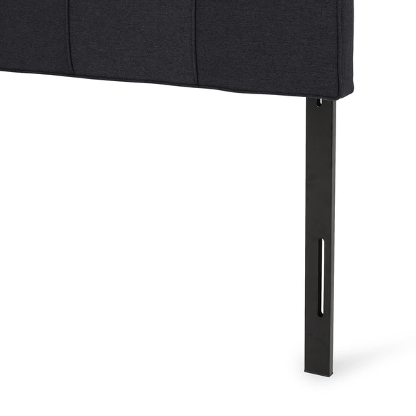 Marakesh - Contemporary Fabric Upholstered King / California King Headboard - Black