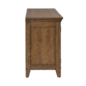 Carolina Park - 78" TV Console - Amber Brown