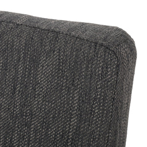Contemporary Dining Chair With Upholstered Seating And Tapered Legs