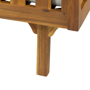 Claremont - 3 Seater Daybed Teak Acacia Wood Water Resistant Cushions