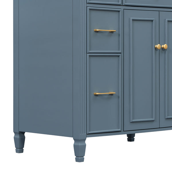 Freestanding Bathroom Vanity With Sink, Soft Close Door, Tip Out Drawer