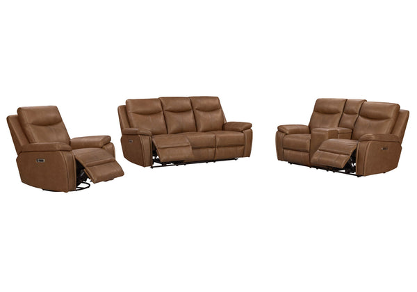 Veracruz - Power Zero Gravity Tilt Console Loveseat P2 - Vintage Tan