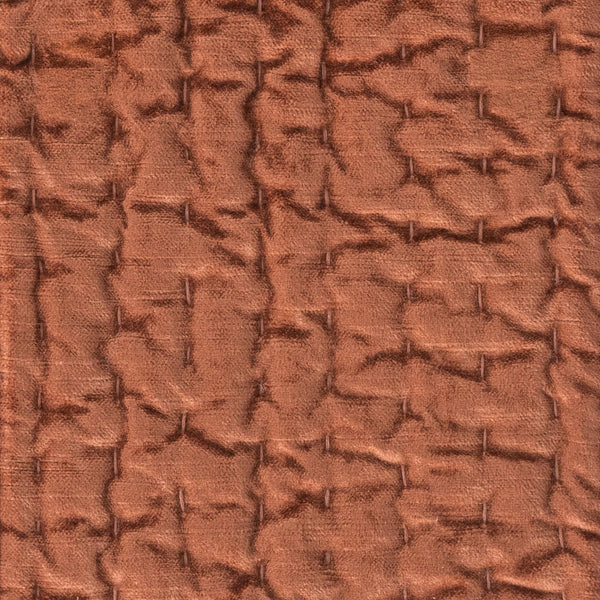Bari - Velvet Quilt - Terra Cotta