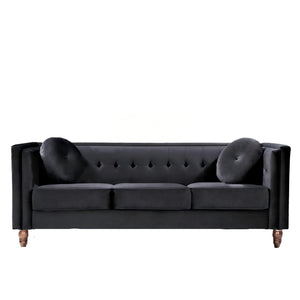 Chesterfield Sofa With Square Arms For Living Room