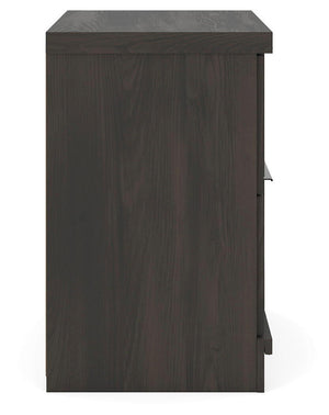 Shaehartin - Two Drawer Night Stand - Dark Brown