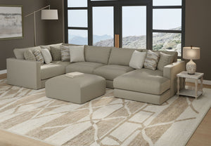 Amelia - Cocktail Ottoman - Sand