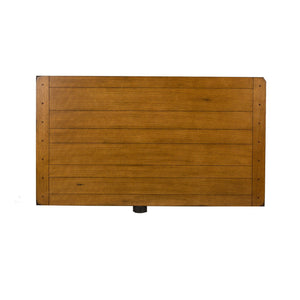 Treasures - Rectangular Leg Dining Table - Rustic Oak