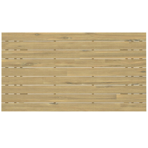 Kona - Outdoor Dining Table - Light Teak