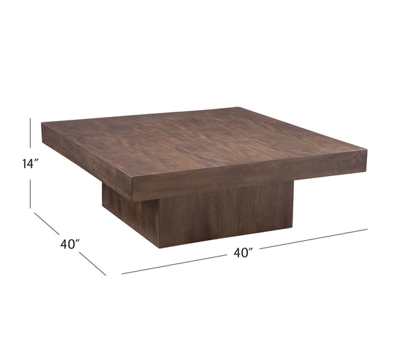 Padula - Oak Cocktail Table - Brown