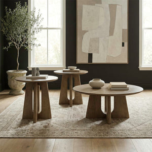 Hendrix Place - 3 Piece Set (Cocktail Table And 2 End Tables) - Natural