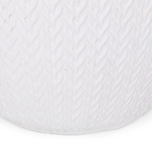 Outdoor Lightweight, Concrete Side Table - Antique White