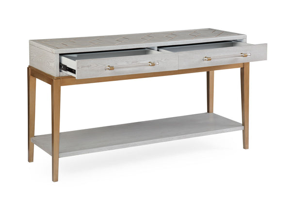 Perrine - Console Table - Silver / Gold