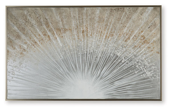 Waldard - Wall Art - Gray / Taupe / White