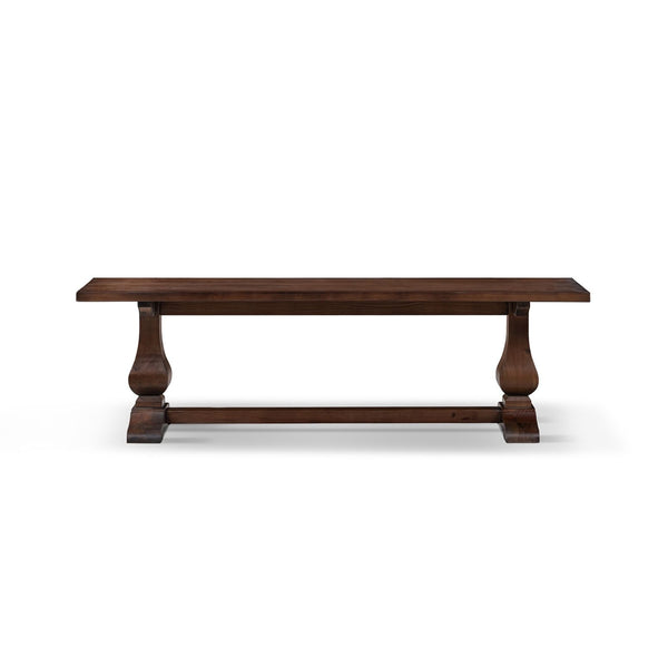 Whitmore - Trestle Dining Bench - Dark Brown