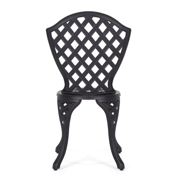 Bono Metal Bistro Set - Black