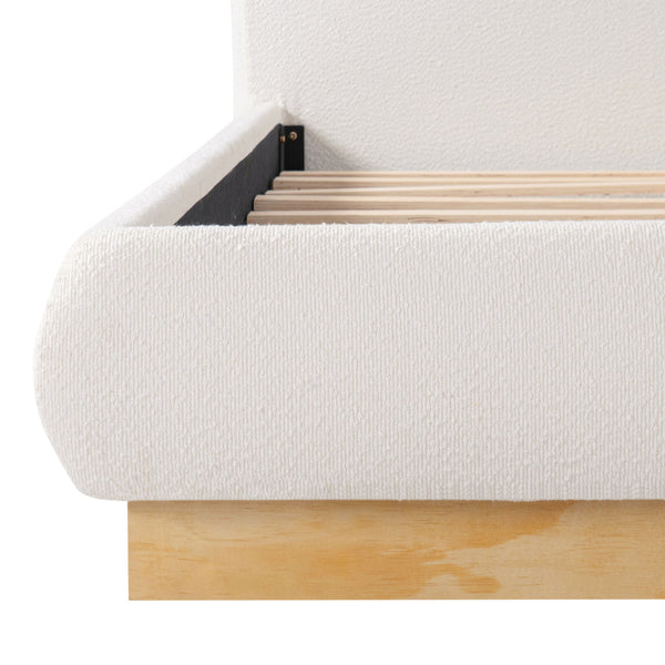 Upholstered Platform Bed Frame, No Box Spring Required