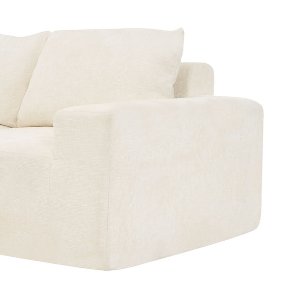 Modular Cloud Sectional Sofa Set, U-Shaped Upholstered Couch With Deep Seat