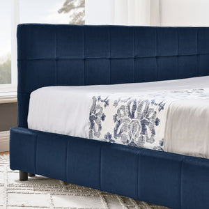 Elegant Design Storage Upholstered Tufted Bed Frame With Backrest And Armrests