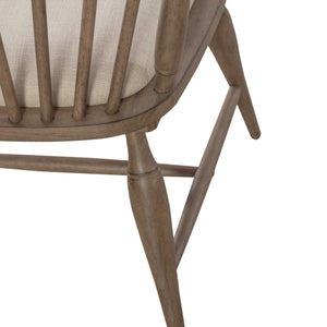 Americana Farmhouse - Upholstered Seat Windsor Chair - Dusty Taupe