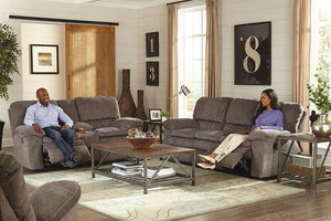 Reyes - Lay Flat Reclining Console Loveseat With Storage & Cupholders