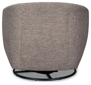 Upshur - Swivel Glider Accent Chair - Taupe